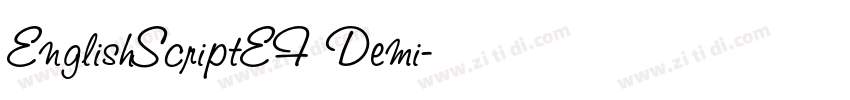 EnglishScriptEF Demi字体转换